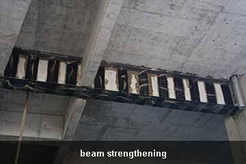 fiber reinforced polymer wrap beam